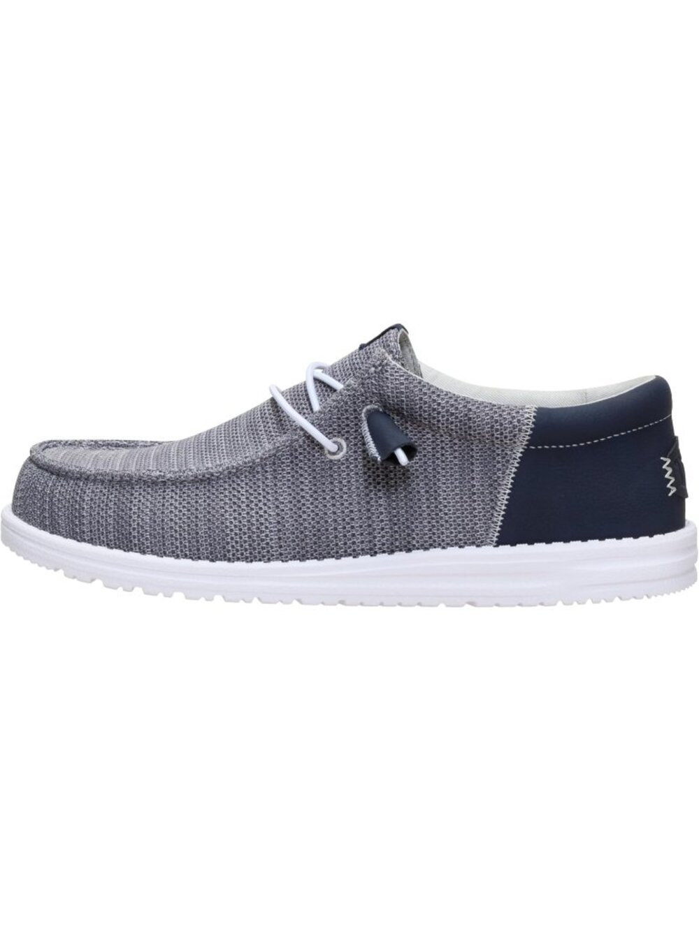 Heydude Men's Mesh Grey Round Toe Breathable Flexible Casual Slip On Loafers